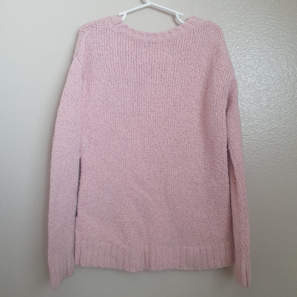 Justice Girl's Besties Dog & Cat Knit Pink Pullover Sweater Sz 6. - Picture 5 of 9